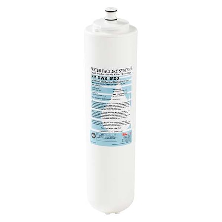 Quick Connect Filter, 0.6 gpm, 0.5 Micron, 3-1/8" O.D., 13 3/8 in H