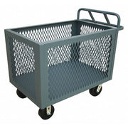 14 ga. Steel Mesh Stock Truck 2000 lb. Capacity, 54-1/2"L x 30-1/2"W x 35-3/16"H