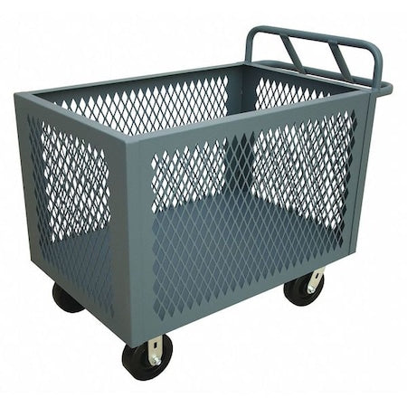 14 ga. Steel Mesh Stock Truck 2000 lb. Capacity, 54-1/2"L x 30-1/2"W x 35-3/16"H