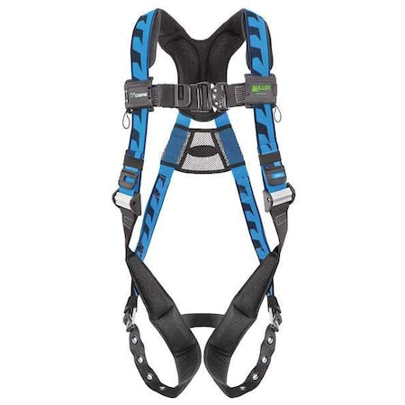 AirCore(TM) Full Body Harness, L/XL, 400 lb., Quick-Connect Chest/ Tongue Leg Straps, Back D-Ring