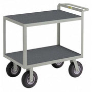 Instrument Cart with Flush Metal Shelves, Steel, 1,200 lb Load Capacity, 2 Shelves, 53 1/2 in L