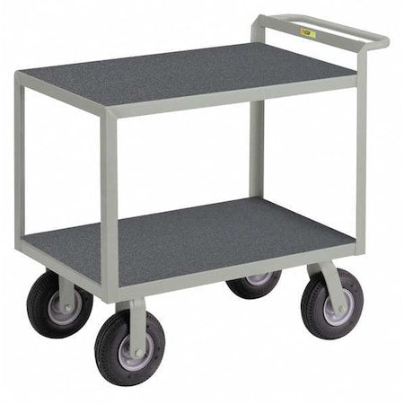Instrument Cart with Flush Metal Shelves, Steel, 1,200 lb Load Capacity, 2 Shelves, 53 1/2 in L