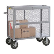 Drop-Gate Security Box Truck, 1,500 lb Capacity, 30 in W x 66 in L x 50 1/2 in H, 1 Shelves