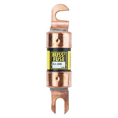 Limiter Fuse, ALS Series, 200A, Fast-Acting, Not Rated, Bolt-On