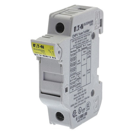 Fuse Holder, 0 to 30A Amp Range, 1000V DC Volt Rating, 1 Poles, Clamp/Spade Lug