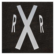 Railroad Crossing Kit Tape, Retroreflective Polymer, 72 in Length, 42" Width, 1/16 in Height