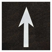 Straight Arrow Symbol Tape, Retroreflective Polymer, 72 in Length, 24" Width, 1/16 in Height