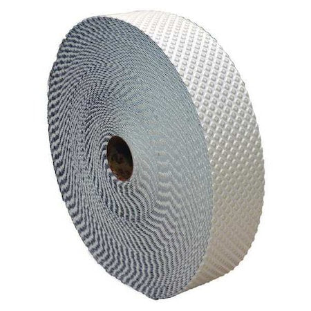 Pavement Marking Tape, Retroreflective Polymer, 25 yd Length, 8 in Width, 1/16 in Height, White