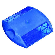 Pavement Marker, Retroreflective Polymer, 4 in Length, 3 3/4 in Width, 5/8 in Height, Blue, Epoxy