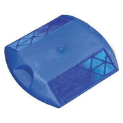 Pavement Marker Tape, Polycarbonate body, 4 in Length, 3 3/4 in Width, 5/8 in Height, Blue