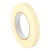 Masking Tape, 3/4 in W x 120 yd L, 4.4 mil Thick, Tan, Rubber Adhesive, 48 PK