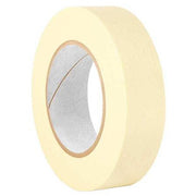 Masking Tape, 1 1/2 in W x 120 yd L, 4.4 mil Thick, Tan, Rubber Adhesive, 24 PK