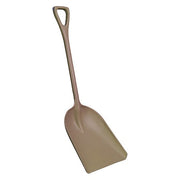 Hygienic Shovel, Polypropylene Blade, Brown Polypropylene Handle