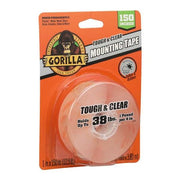 Double Side Foam Mounting Tape, 1 in W Thick, Transparent, 1 Pk