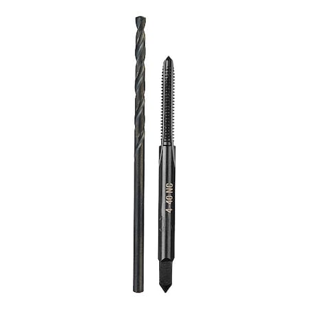 4-40 NC Straight Flute Plug Tap & No. 43 Drill Bit
