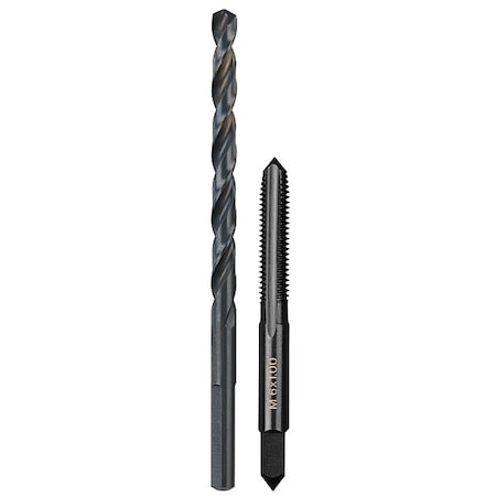 M6-1.00 mm Straight Flute Plug Tap & No. 9 Drill Bit