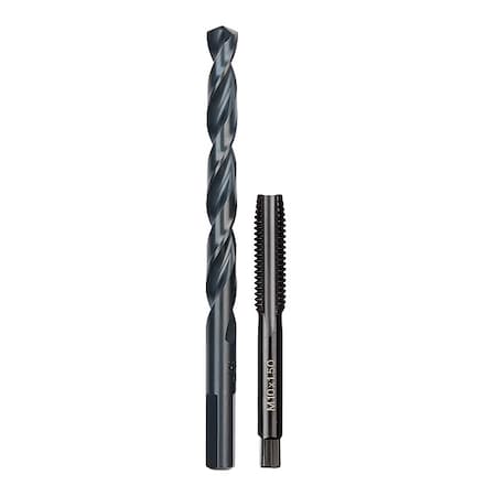 M10-1.50 mm Straight Flute Plug Tap & R Drill Bit