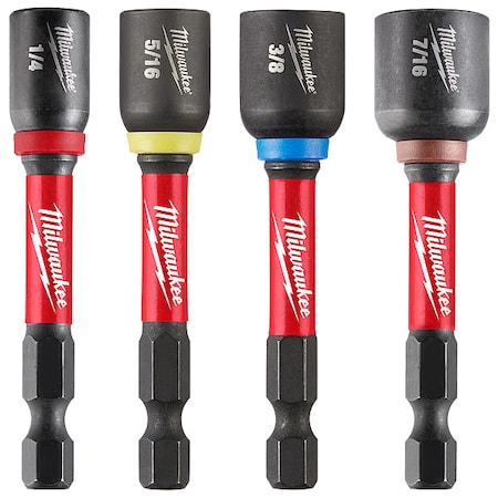 4 pc. SHOCKWAVE Impact Duty 2-9/16 in. Magnetic Nut Driver Set