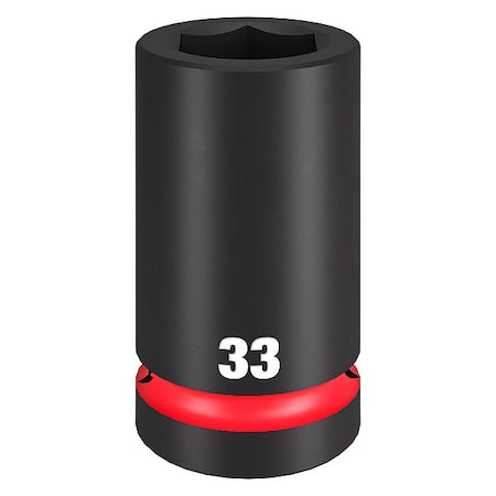 Impact Socket,Socket Size 33 mm,Deep