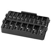 PACKOUT Organizer Tray for 16 pc. SHOCKWAVE Impact Duty 1/2 in. Drive Metric Deep Well Sockets