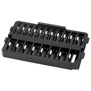 PACKOUT Low-Profile Organizer Tray for 19 pc. SHOCKWAVE Impact Duty 3/8 in. Drive Metric Deep Well Sockets