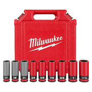 1/2 in Drive Lug Nut Wheel Socket Set, Metric, SAE, 9 pcs