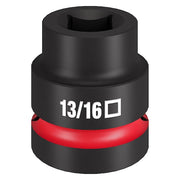 1 in Drive Impact Socket Standard Socket, Black Phosphate, Socket Size 13/16",SAE