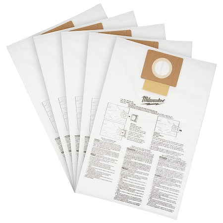 Fleece Dust Bags for M18 FUEL 6 Gallon Wet/Dry Shop Vacuum (5 pk)