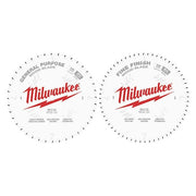 Circular Saw Two-Pack Wood Cutting Blades 10" 40T + 60T