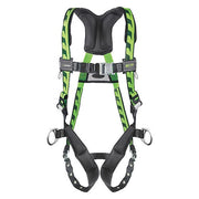 AirCore(TM) Full Body Harness, L/XL, 400 lb., Tongue Chest/ Tongue Leg Straps, Back D-Ring