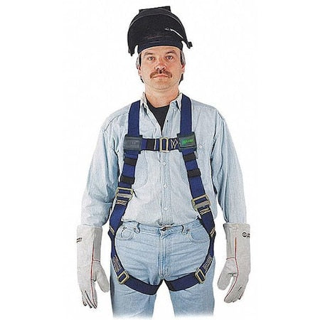 Miller Full Body Harness, 2XL, 400 lb., Mating Chest/ Mating Leg Straps, Shoulder D-Ring