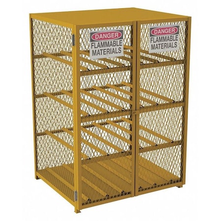 Gas Cylinder Cabinet,71-3/4" Hx50" W