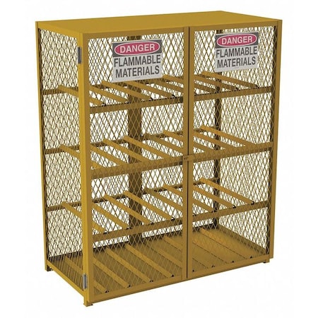 Gas Cylinder Cabinet,71-3/4" Hx60" W