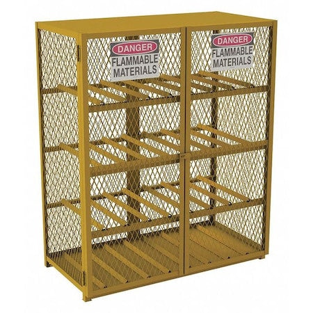 Gas Cylinder Cabinet,71-3/4" Hx60" W