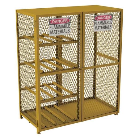 Gas Cylinder Cabinet,71-3/4" Hx60" W