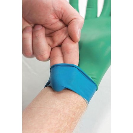 93-360, Disposable Gloves, 7.87 mil Palm, Nitrile, Powder-Free, L, 500 PK, Green