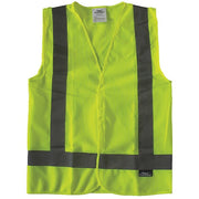 Safety Vest,Yellow/Green,Hook-and-Loop