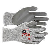 Cut-Resistant Coated Gloves, Cut Level A3 ,Dipped ,Polyurethane ,Smooth ,M 12 PK