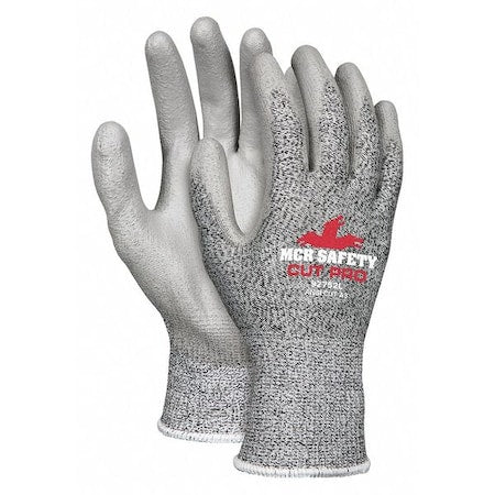 Coated Gloves, Cut Level A3 ,Dipped ,Polyurethane ,Smooth ,XS 12 PK