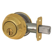 Deadbolt,Polished Brass,Single Cylinder
