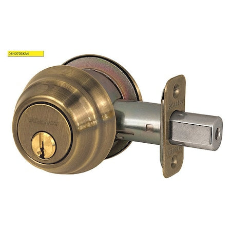 Deadbolt,Antique Brass,Double Cylinder