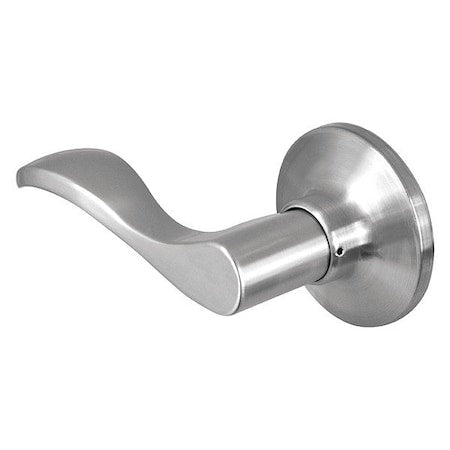 Lever Lockset,Satin Nickel,Wave Style