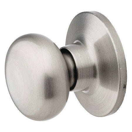 Knob Lockset,Biscuit Style,Satin Nickel