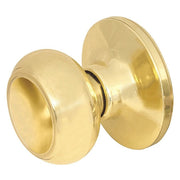 Knob Lockset,Rusk Style,Polished Brass