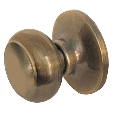 Knob Lockset,Rusk Style,Antique Brass