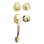 Knob Lockset,Biscuit Style,Polished Brss