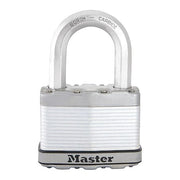 Padlock, Keyed Different, Long Shackle, Rectangular Steel Body, Boron Shackle, 1 3/16 in W