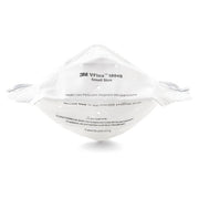Disposable Respirator, N95, Flat-Fold, Single, Adjustable, Metal Nose Clip, S