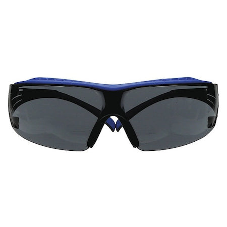 SecureFit 400, Safety Glasses, Scotchgard Anti-Fog & Anti-Scratch, Blue Lens, Blue/Gray Frame
