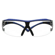 SecureFit 400, Safety Glasses, Scotchgard Anti-Fog & Anti-Scratch, Clear Lens, Blue/Gray Frame